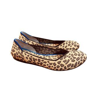 Rothy’s Women's Size 8 Leopard Cheetah Animal Print Round Toe Flats